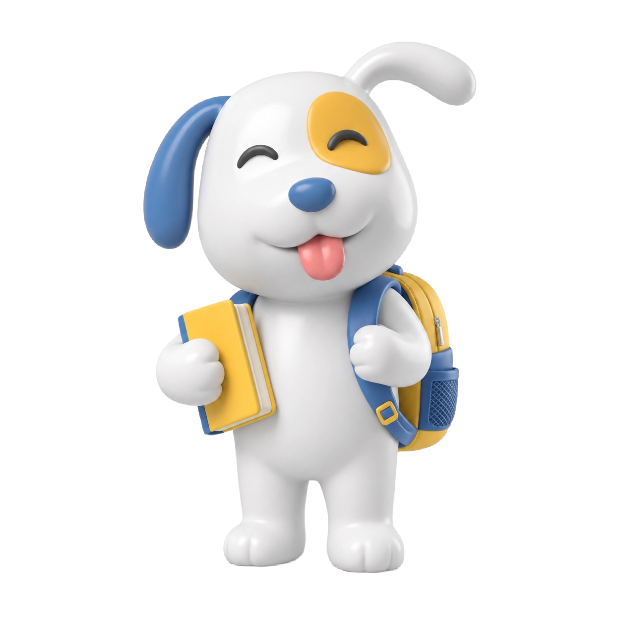 Mascote Edu com mochila