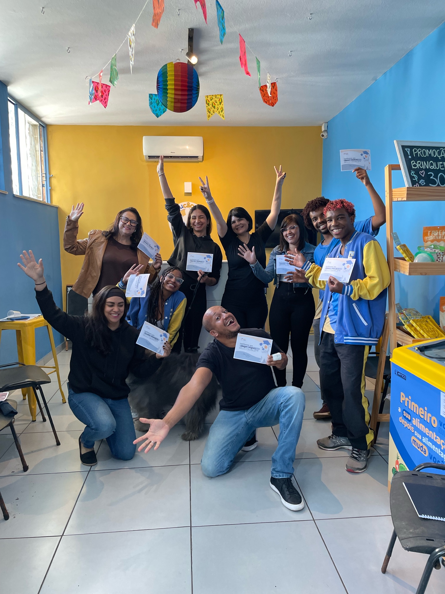 Equipe da Educãodo em treinamento
